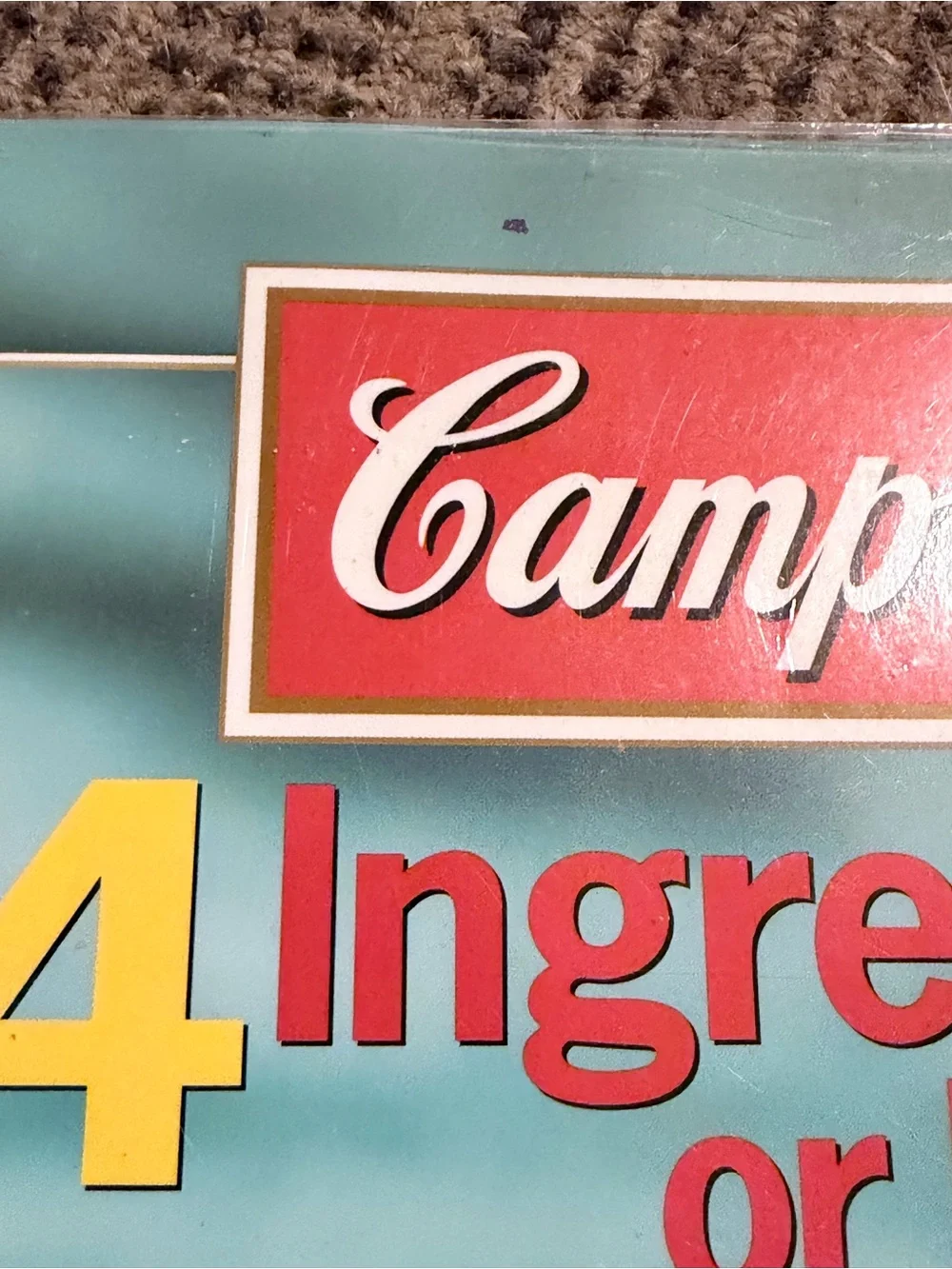 4 Ingredients or Less Cookbook Campbell - Teal Cover